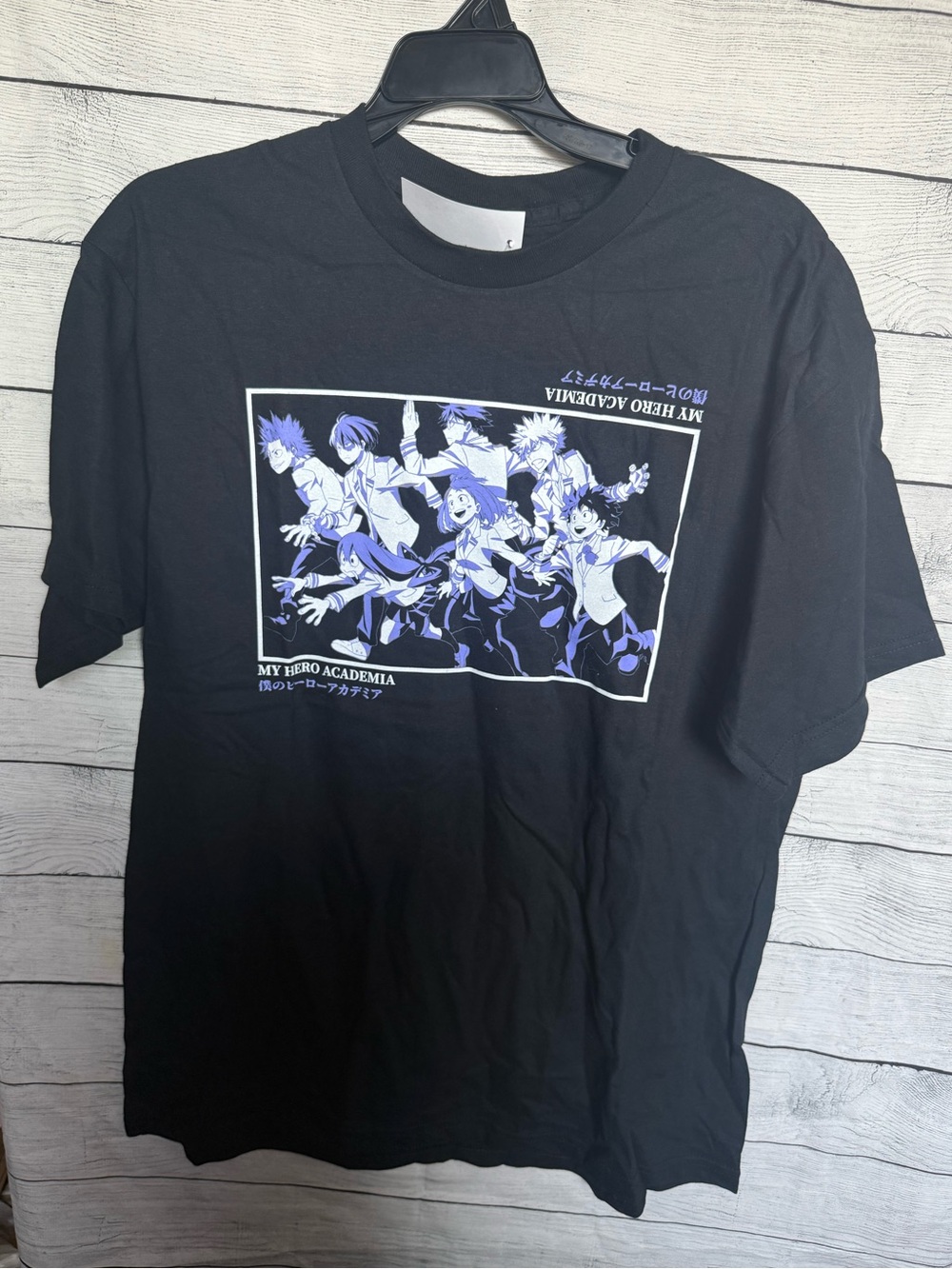 My Hero Academia Class 1-A Split Graphic Tee Shirt Black Men’s Large L NWT Zumie